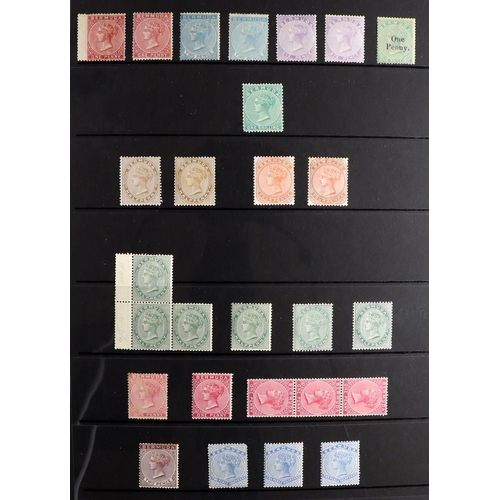 82 - COMMONWEALTH 1855-1960's MINT COLLECTION with the strength in KEVII to KGVI issues on stock pages, i... 