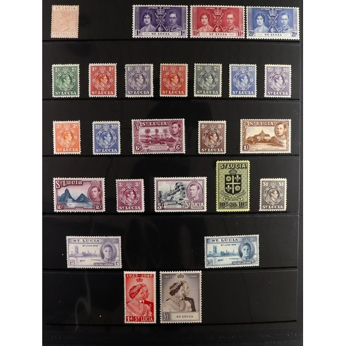 82 - COMMONWEALTH 1855-1960's MINT COLLECTION with the strength in KEVII to KGVI issues on stock pages, i... 