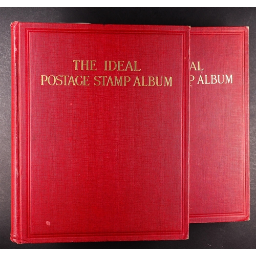 90 - COLLECTION IN SG 'IDEAL' ALBUM VOLS I & II. Several 1000's mint & used stamps in both volumes of the... 