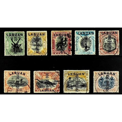 912 - LABUAN POSTAGE DUES 1901 set, SG D1/D9c, very fine used. Cat £1000. Lot 912 (P) [c]