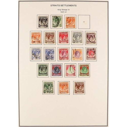 936 - MALAYA-STRAITS SETT. 1867 - 1941 COLLECTION of over 200 chiefly used stamps, note 1867 4c on 1a, 8c ... 