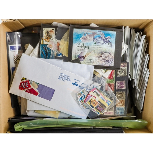 94 - COLLECTOR'S ESTATE IN NINE CARTONS World all periods mint (some never hinged) and used stamps in var... 