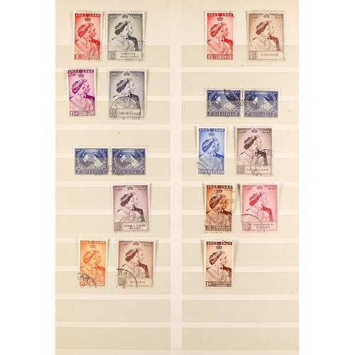 96 - 1948 ROYAL SILVER WEDDING complete Omnibus series, very fine used. Cat £2750 (138 stamps) Lot 96 (M)... 