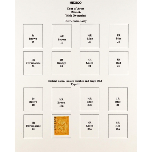 996 - MEXICO 1856 - 1868 'CLASSICS' ISSUES COLLECTION of around 100 mint & used stamps with a degree of sp... 