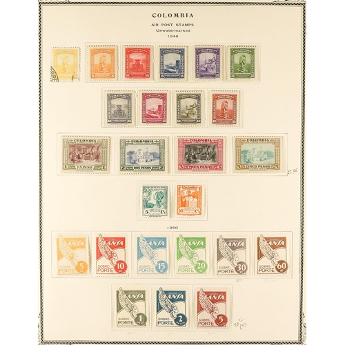 488 - COLOMBIA 1945 - 1979 AIR POST STAMPS collection of chiefly mint / never hinged mint sets, se-tenants... 