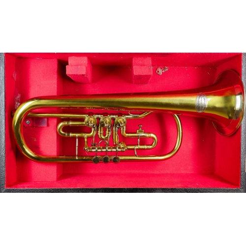 49 - MUSICAL INSTRUMENT - FLUGELHORN by Otto Hammig with case. Lot 49 (BS) [a]