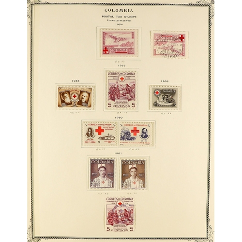 490 - COLOMBIA 1946 - 1979 COLLECTION of never hinged mint stamps & miniature sheets with a high level of ... 