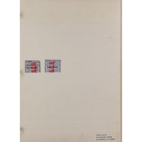 1421 - GREAT BRITAIN RAILWAY PARCEL STAMPS on buff stock pages, in binder. Caledonian Railway & Cheshire Li... 