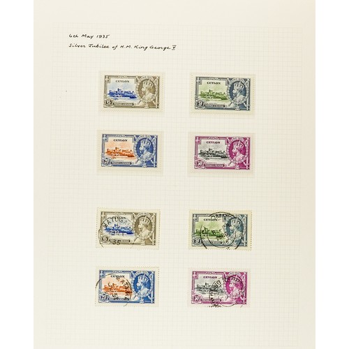 483 - CEYLON 1918 - 1965 COLLECTION of over 250 chiefly mint / never hinged mint stamps on album pages, co... 