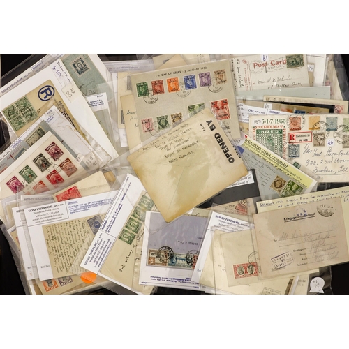 84 - IMPRESSIVE COVERS / POSTAL HISTORY STOCK IN 14 BOXES many 1000's covers & similar chiefly sleeved an... 