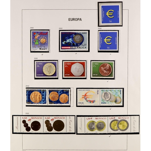 86 - EUROPA IN 9 ALBUMS. A collection of 1949 - 2013 never hinged mint stamps and sheetlets in 9 Davo alb... 