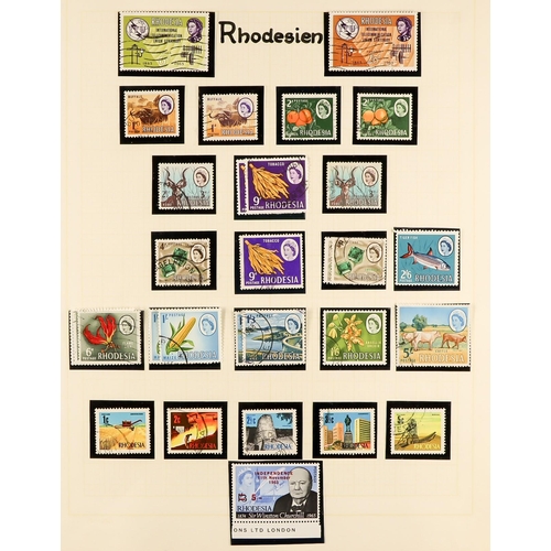 117 - 'THE RHODESIAS' 1892 - 1970 COLLECTION of mint & used (sometimes both) stamps, includes Rhodesia, So... 