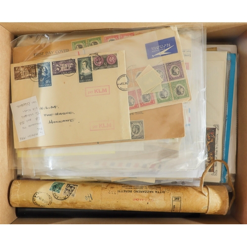 145 - COVERS, CHIEFLY BRITISH AFRICA IN BOX spans 1880's to 2015 including some documents and the odd item... 