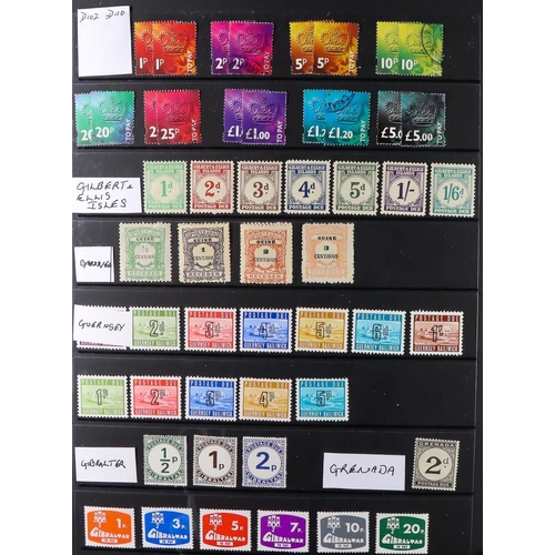 149 - POSTAGE DUE STAMPS OF THE WORLD collection in binder of mint & used postage due stamps ranging from ... 