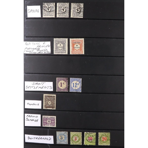 149 - POSTAGE DUE STAMPS OF THE WORLD collection in binder of mint & used postage due stamps ranging from ... 