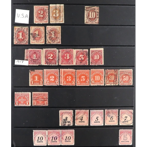 149 - POSTAGE DUE STAMPS OF THE WORLD collection in binder of mint & used postage due stamps ranging from ... 