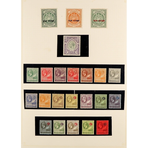 235 - ANTIGUA & BARBUDA 1863 - 1981 COLLECTION of mint (some never hinged) and used stamps, also some cove... 