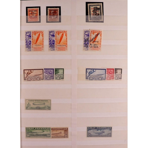 102 - ZEPPELIN STAMPS collection of mint sets, chiefly from the 1920s/1930s, note Argentina 1930 set, Braz... 