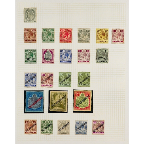 115 - COMMONWEALTH Mostly KGV & KGVI mainly mint stamps on pages, includes (all mint) Ascension 1924-33 se... 