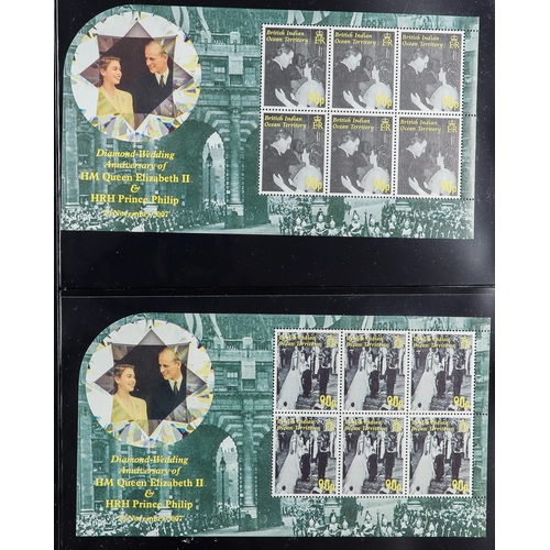 119 - 1953 - 2022 ROYALTY COLLECTION of mint stamps, miniature sheets, booklets in eight chunky binders co... 