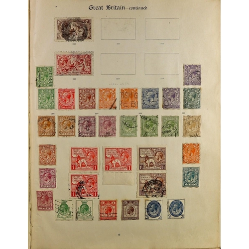 123 - BRITISH EMPIRE IN 'IMPERIAL' ALBUM with a collection of chiefly used stamps (album for issues to 192... 