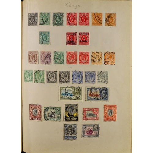 123 - BRITISH EMPIRE IN 'IMPERIAL' ALBUM with a collection of chiefly used stamps (album for issues to 192... 