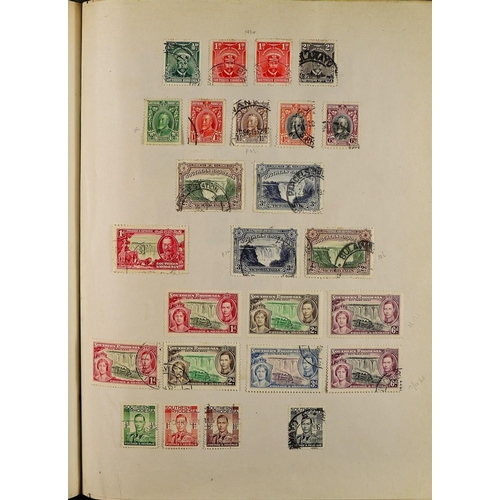 123 - BRITISH EMPIRE IN 'IMPERIAL' ALBUM with a collection of chiefly used stamps (album for issues to 192... 