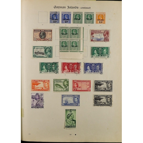 123 - BRITISH EMPIRE IN 'IMPERIAL' ALBUM with a collection of chiefly used stamps (album for issues to 192... 