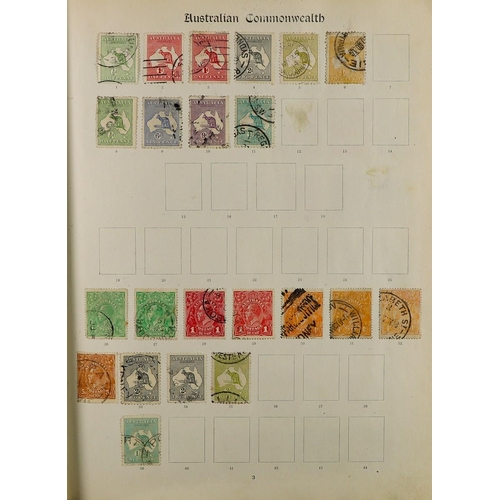 123 - BRITISH EMPIRE IN 'IMPERIAL' ALBUM with a collection of chiefly used stamps (album for issues to 192... 