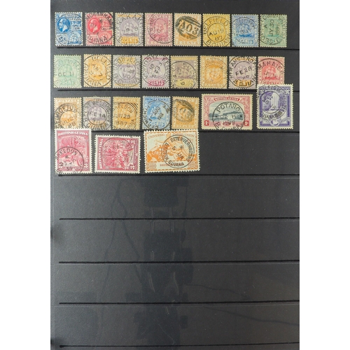 128 - COMMONWEALTH CANCELLATIONS COLLECTION. A collection of QV to KGVI stamps selected for attractive pos... 