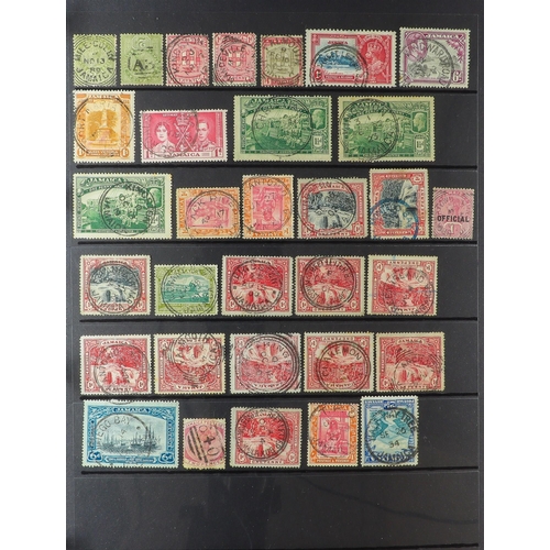 128 - COMMONWEALTH CANCELLATIONS COLLECTION. A collection of QV to KGVI stamps selected for attractive pos... 