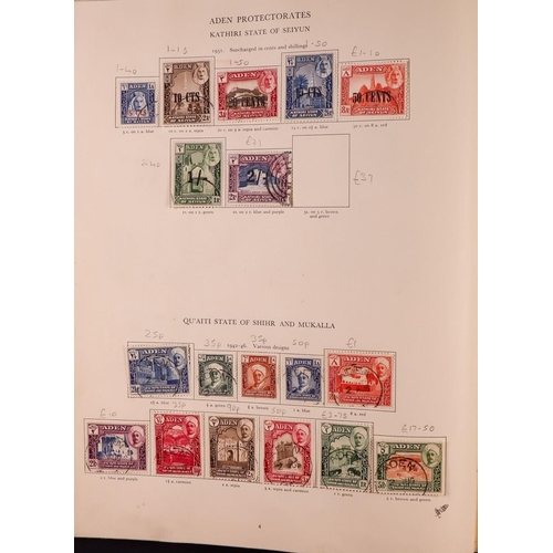 130 - COMMONWEALTH 1936-1953 USED COLLECTION in Stanley Gibbons KGVI album, includes Aden 1937 to 2r & 195... 