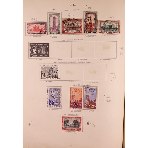 130 - COMMONWEALTH 1936-1953 USED COLLECTION in Stanley Gibbons KGVI album, includes Aden 1937 to 2r & 195... 