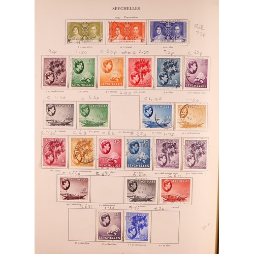 130 - COMMONWEALTH 1936-1953 USED COLLECTION in Stanley Gibbons KGVI album, includes Aden 1937 to 2r & 195... 