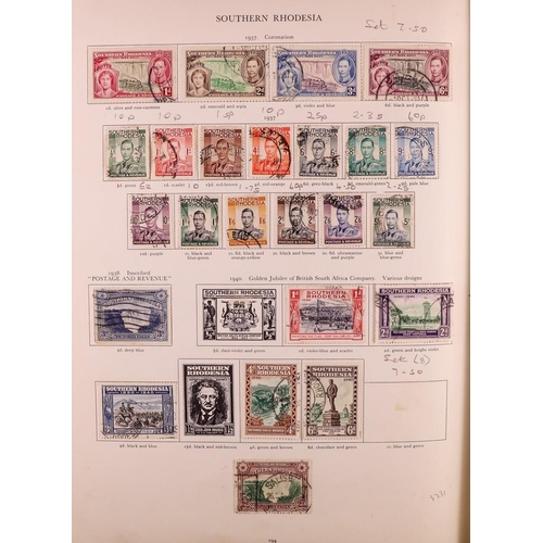 130 - COMMONWEALTH 1936-1953 USED COLLECTION in Stanley Gibbons KGVI album, includes Aden 1937 to 2r & 195... 