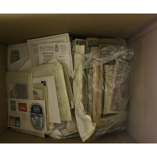 131 - COVERS & POSTAL HISTORY IN 3 CARTONS all world with much Commonwealth, some GB items in albums & loo... 