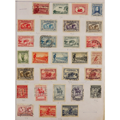 155 - CONSIGNMENT BALANCE in box, includes Commonwealth in old auction folders incl New Zealand Postal Fis... 