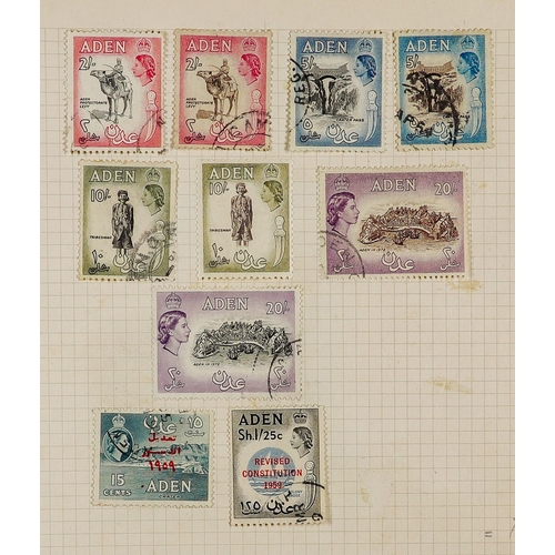 155 - CONSIGNMENT BALANCE in box, includes Commonwealth in old auction folders incl New Zealand Postal Fis... 