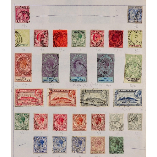 155 - CONSIGNMENT BALANCE in box, includes Commonwealth in old auction folders incl New Zealand Postal Fis... 