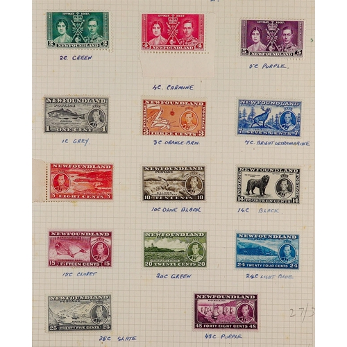 155 - CONSIGNMENT BALANCE in box, includes Commonwealth in old auction folders incl New Zealand Postal Fis... 