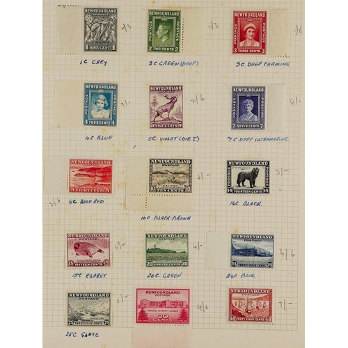 155 - CONSIGNMENT BALANCE in box, includes Commonwealth in old auction folders incl New Zealand Postal Fis... 