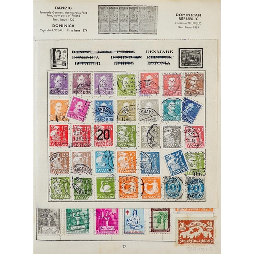 155 - CONSIGNMENT BALANCE in box, includes Commonwealth in old auction folders incl New Zealand Postal Fis... 