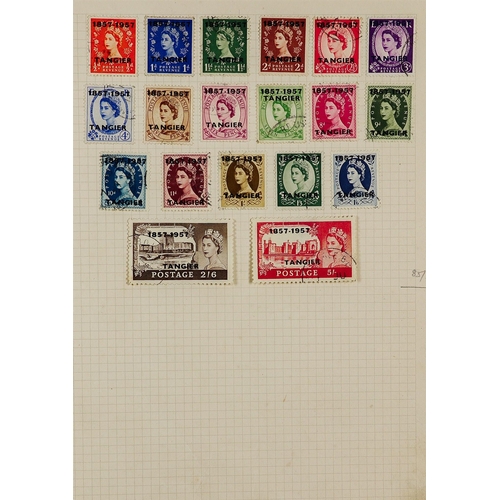 155 - CONSIGNMENT BALANCE in box, includes Commonwealth in old auction folders incl New Zealand Postal Fis... 