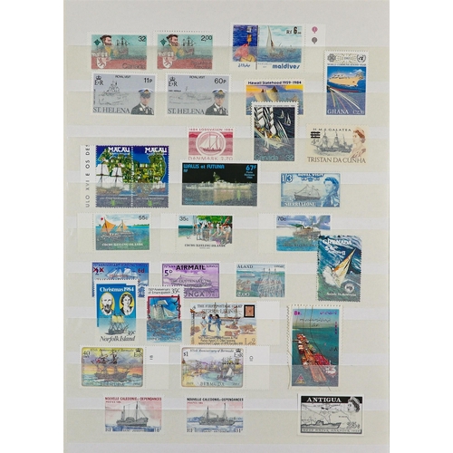 162 - SHIPS TOPICAL COLLECTION 1910's-2000's world mostly never hinged mint (some earlier issues are hinge... 