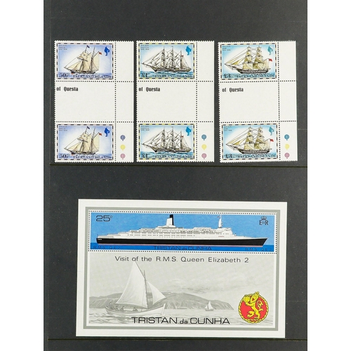 162 - SHIPS TOPICAL COLLECTION 1910's-2000's world mostly never hinged mint (some earlier issues are hinge... 