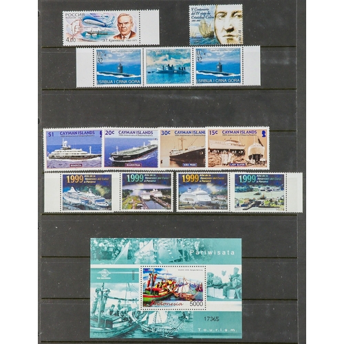 162 - SHIPS TOPICAL COLLECTION 1910's-2000's world mostly never hinged mint (some earlier issues are hinge... 