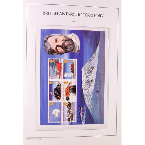 180 - BRITISH, FRENCH & AUSTRALIAN ANTARCTIC TERRITORIES 3 collections in luxury KA-BE hingeless padded al... 