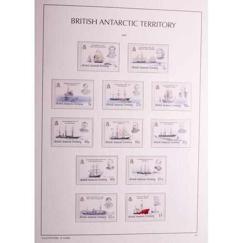 180 - BRITISH, FRENCH & AUSTRALIAN ANTARCTIC TERRITORIES 3 collections in luxury KA-BE hingeless padded al... 