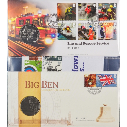 1816 - GREAT BRITAIN 1986-2018 COIN COVERS The Royal Mail / The Royal Mint all different collection in ten ... 