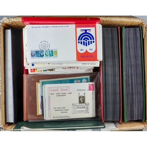 1872 - GREAT BRITAIN COVERS & STAMPS IN CARTON with Benham FDC's to 2012, other FDC's incl 1971 ½d left ban... 